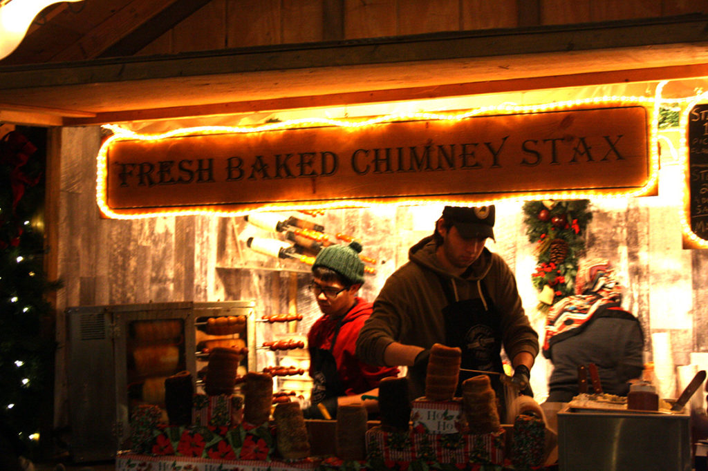 Trdelník na vianočných trhoch v Toronte